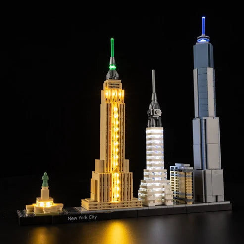 LEGO 21028 New York City Mirror Acrylic Display Case - Dustproof Showcase