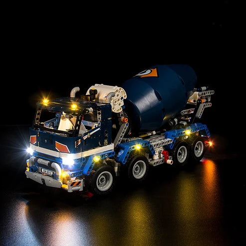 LEGO 42112 شاحنة خلاطة الخرسانة مرآة حالة عرض أكريليك - خزانة عرض مقاومة للغبار