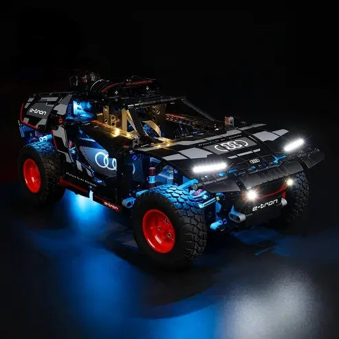 LEGO 42160 Audi RS Q e-tron Spiegel Acryl Vitrine - Staubdichte Ausstellungsvitrine