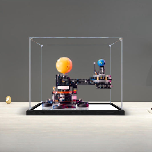 LEGO Display Case for the 42179 Planet Earth and Moon in Orbit: $56.50 to $113.00, and Why a Box for a Moving Model Gets Sized to the Sweep, Not the Silhouette