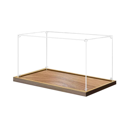 Scoparius 2cm Holzmaserung-Ausstellungsbox - Kunst-Auslagetischbox für Modelle & Skulpturen (jede Größe)