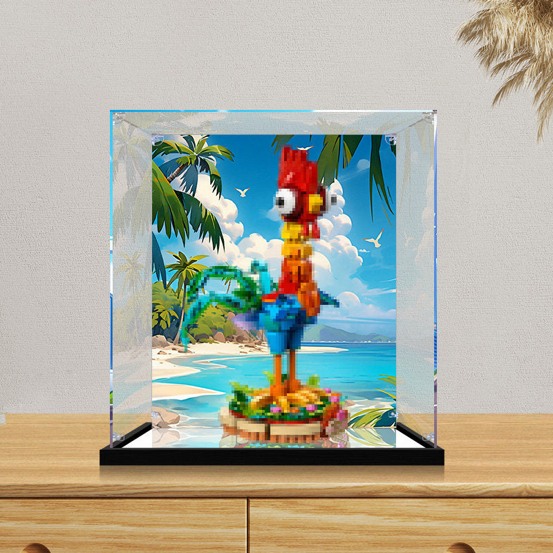 Acrylic Display Case for LEGO 43272 LEGO Disney: 2025 Seasonal Set, with Themed Printed Background & Dustproof Box