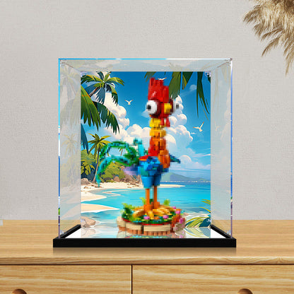 Acrylic Display Case for LEGO 43272 LEGO Disney: 2025 Seasonal Set, with Themed Printed Background & Dustproof Box