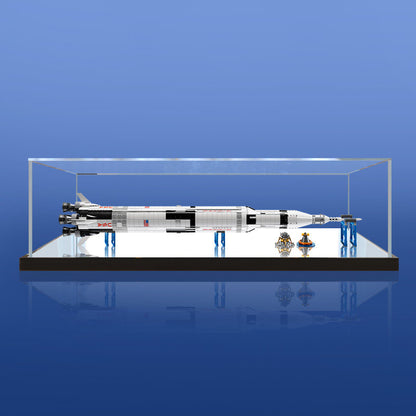 LEGO 21309 NASA Apollo Saturn V, LEGO 92176 Rocket Mirror Acryl-Vitrine - Staubdichte Ausstellungsvitrine