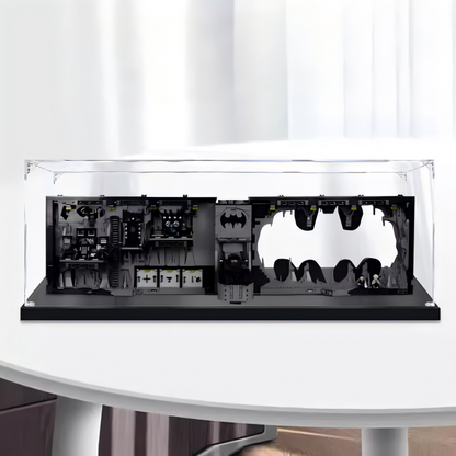 Acrylic Display Case for LEGO 76252 Batcave – Shadow Box, with Themed Printed Background & Dustproof Box