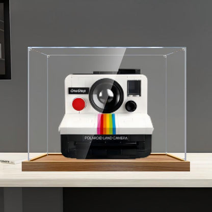 LEGO 21345 Polaroid OneStep SX-70 Camera Mirror Acrylic Display Case - Dustproof Showcase