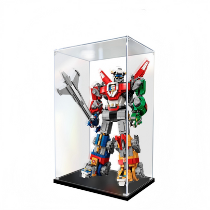 Acrylic Display Case for LEGO 21311 Voltron, with Themed Printed Background & Dustproof Box
