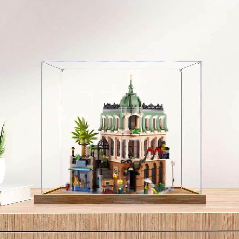 LEGO 10297 Boutique Hotel Spiegel Acryl Vitrine - Staubdichte Präsentationsvitrine