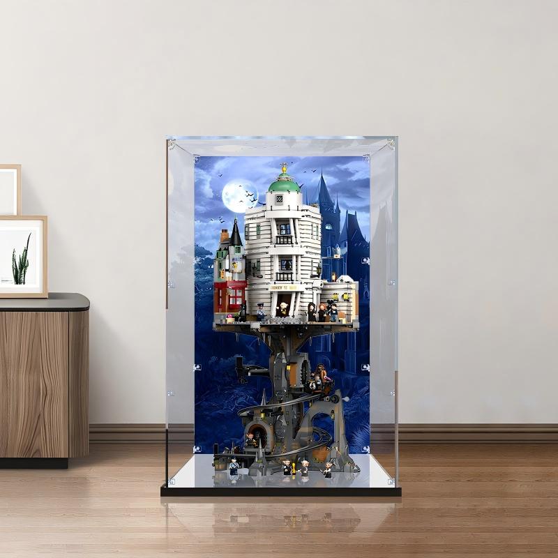 LEGO 76417 Gringotts Wizarding Bank - Collectors' Edition Mirror Acrylic Display Case - Dustproof Showcase