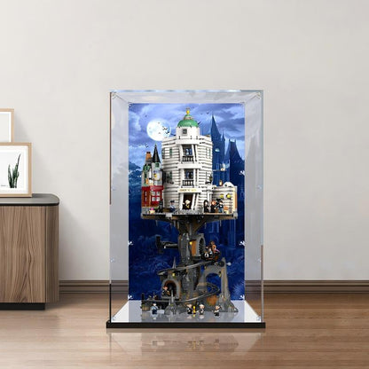 LEGO 76417 Gringotts Wizarding Bank - Collectors' Edition Mirror Acrylic Display Case - Dustproof Showcase