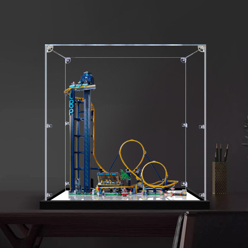 LEGO 10303 Loop Coaster Mirror Acrylic Display Case - Dustproof Showcase