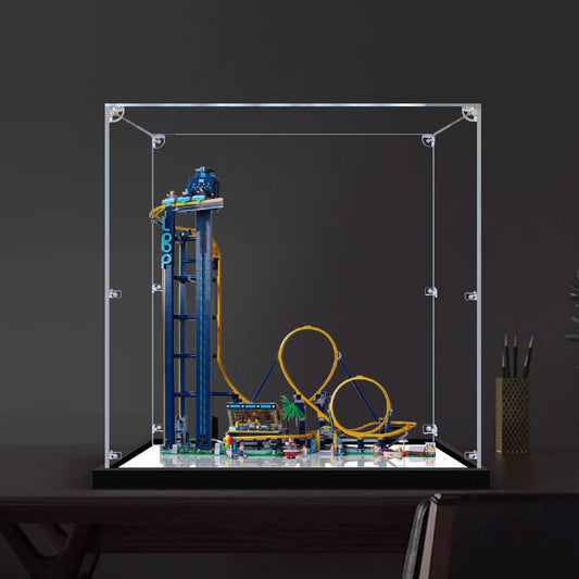 LEGO 10303 Loop Coaster Spejl Akryl Udstillingsvitrine - Støvtæt Showcase