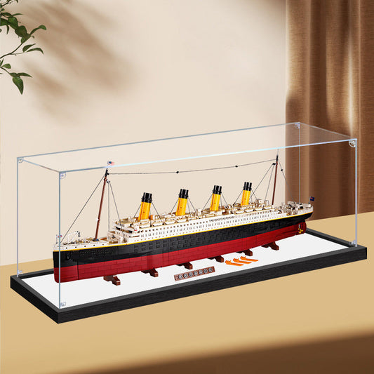 LEGO 10294 Titanic Mirror Acrylic Display Case - Dustproof Showcase