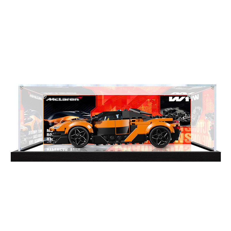 Acrylic Display Case for LEGO 77257, with Themed Printed Background & Dustproof Box