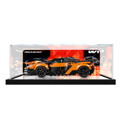 Acrylic Display Case for LEGO 77257, with Themed Printed Background & Dustproof Box