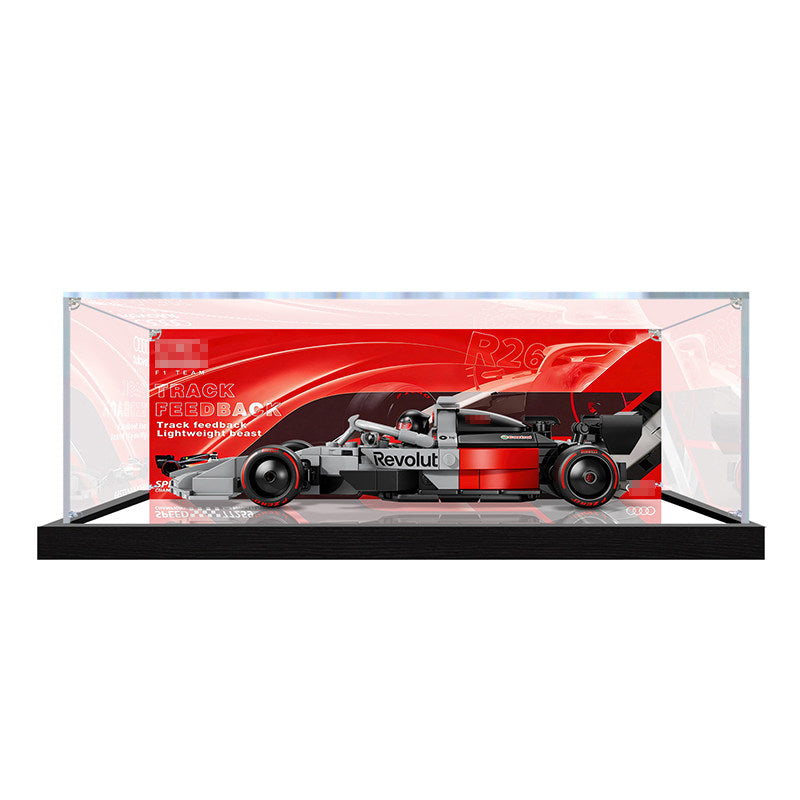 Acrylic Display Case for LEGO 77259, with Themed Printed Background & Dustproof Box