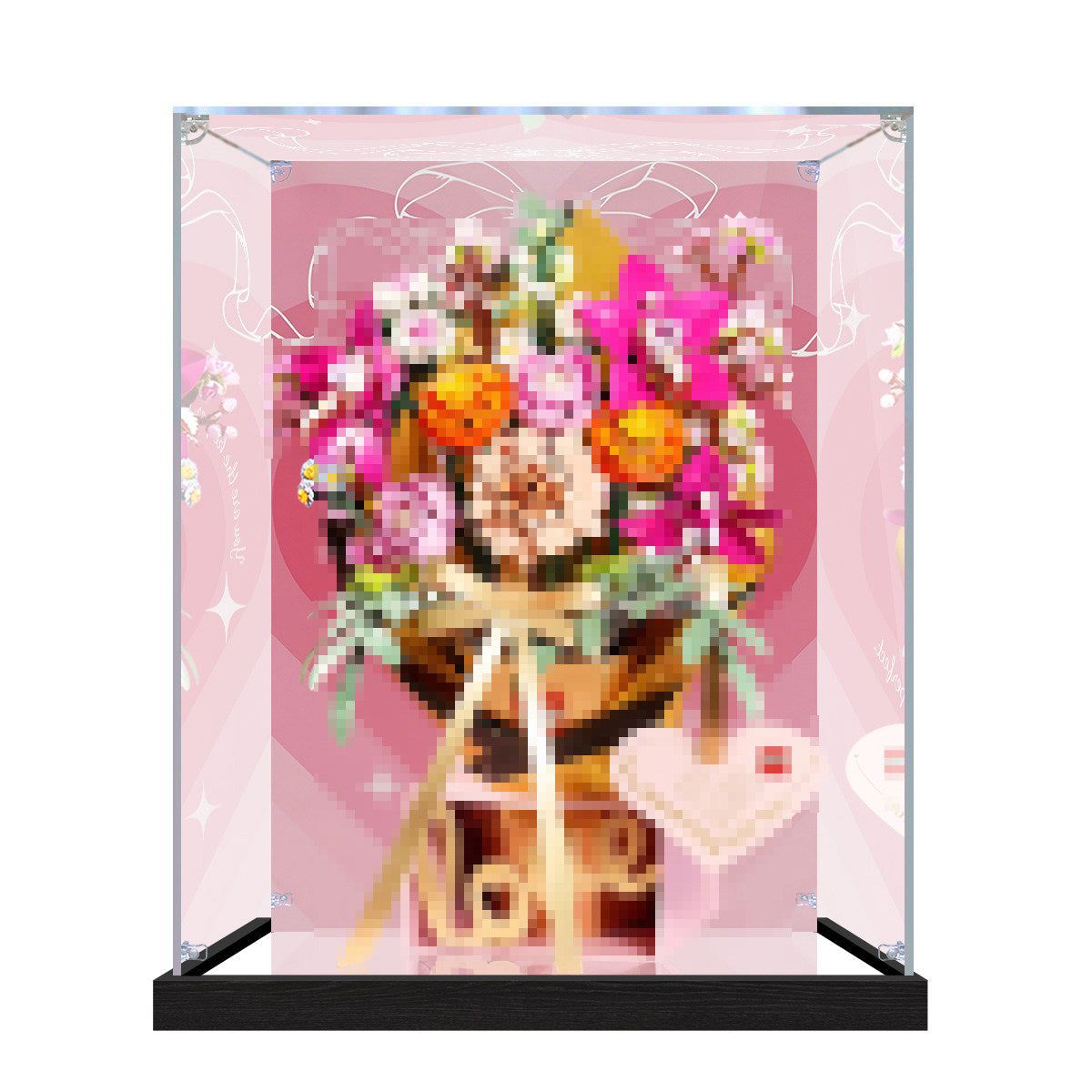 Acrylic Display Case for LEGO 10342, with Themed Printed Background & Dustproof Box