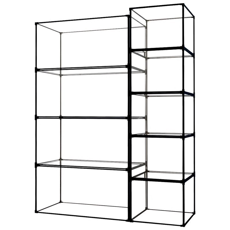 Premium Clear Acrylic Display Box with Magnetic Door & Black Aluminum Frame - Dustproof Showcase (Any Size)