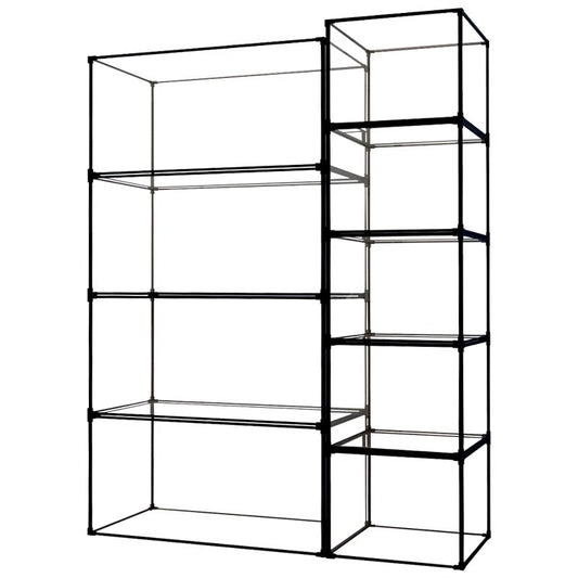 Premium Clear Acrylic Display Box with Magnetic Door & Black Aluminum Frame - Dustproof Showcase (Any Size)