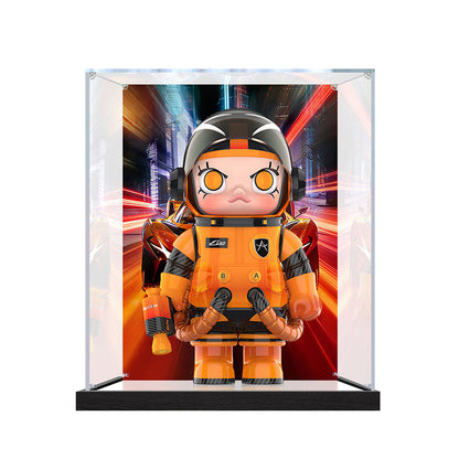 Suitable for Pop Mart Apollo Display Case – Showcase with UV-Printed Background & Mirror Base