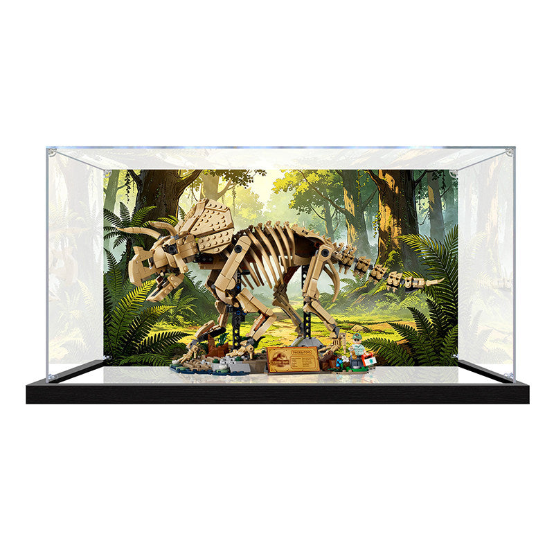 Acrylic Display Case for LEGO 77985 LEGO Ideas: The Sound of Music (Alt), with Themed Printed Background & Dustproof Box