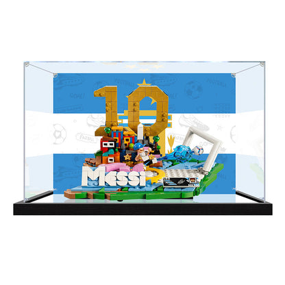Acrylic Display Case for LEGO 43011 Disney/Pixar Model, with Themed Printed Background & Dustproof Box