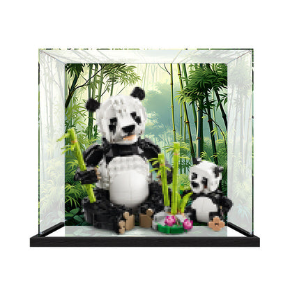 Acrylic Display Case for LEGO 31165 LEGO Creator, with Themed Printed Background & Dustproof Box