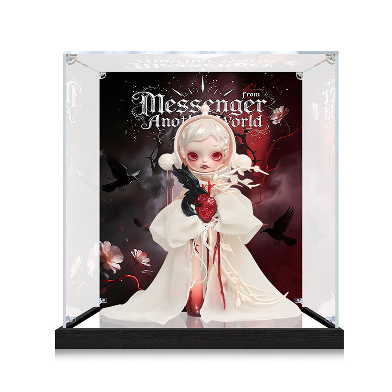 Suitable for Messenger From Another World Display Case – Showcase with UV-Printed Background & Mirror Base