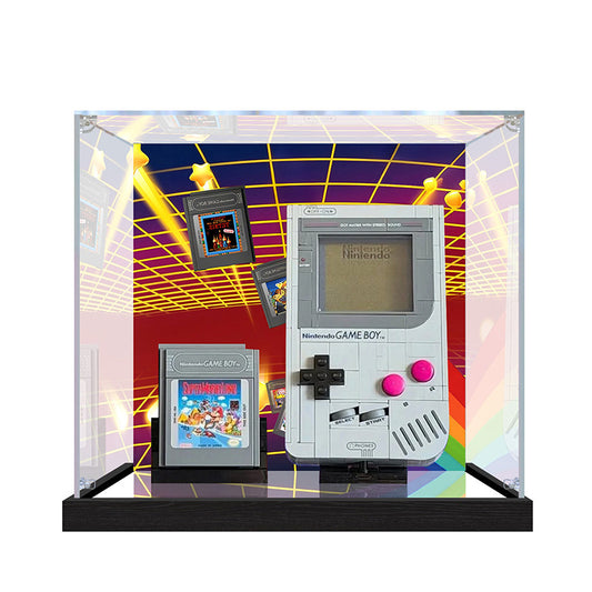 Acrylic Display Case for LEGO 72046, with Themed Printed Background & Dustproof Box