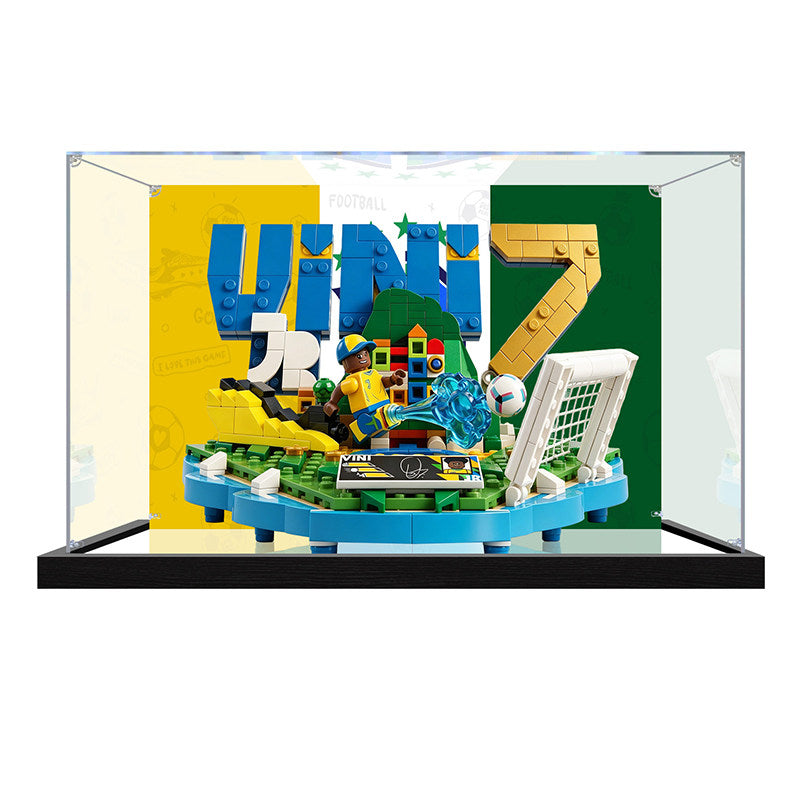 Acrylic Display Case for LEGO 43027 Disney Model, with Themed Printed Background & Dustproof Box