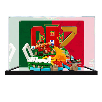 Acrylic Display Case for LEGO 43012 Disney Movie Magic, with Themed Printed Background & Dustproof Box