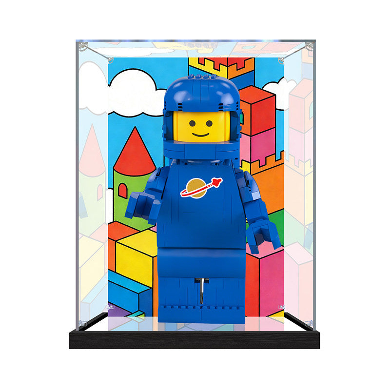 Acrylic Display Case for LEGO 40921 LEGO Seasonal, with Themed Printed Background & Dustproof Box