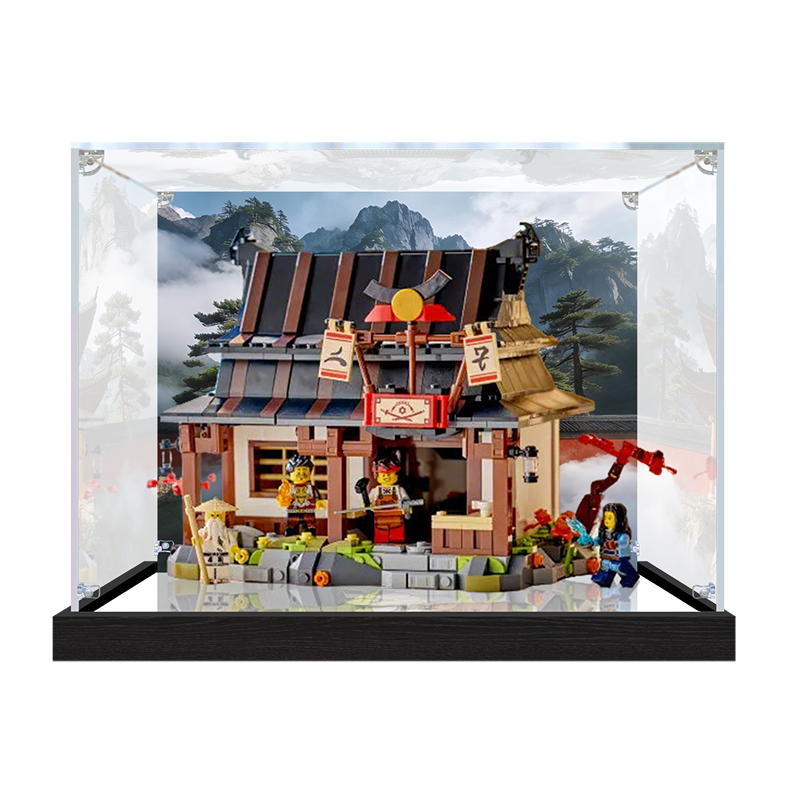 Acrylic Display Case for LEGO 71858, with Themed Printed Background & Dustproof Box