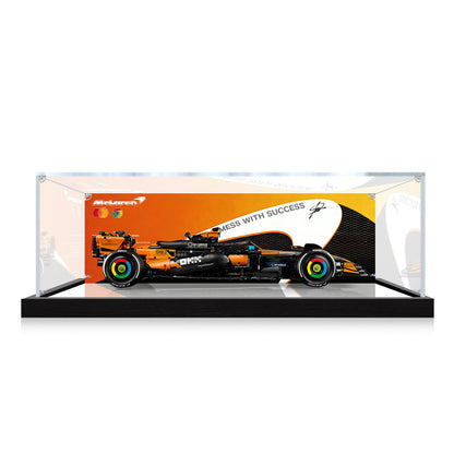 Acrylic Display Case for LEGO 42228, with Themed Printed Background & Dustproof Box