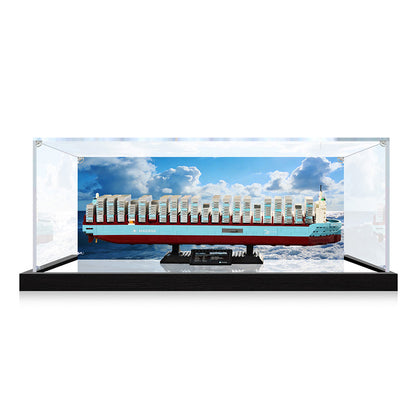 Acrylic Display Case for LEGO 40955, with Themed Printed Background & Dustproof Box