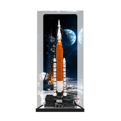 Acrylic Display Case for LEGO 42221, with Themed Printed Background & Dustproof Box