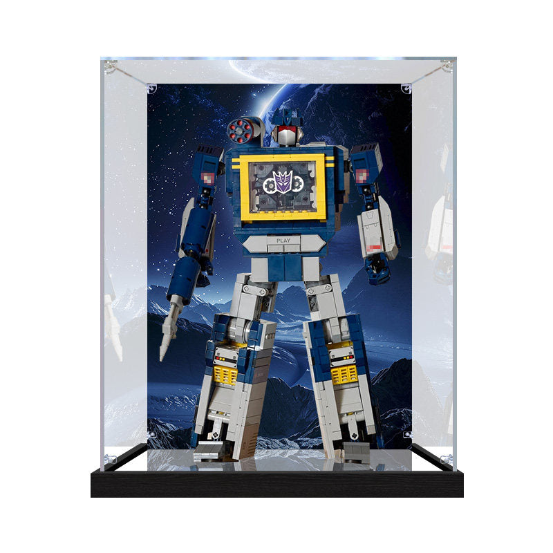 Acrylic Display Case for LEGO 10358, with Themed Printed Background & Dustproof Box