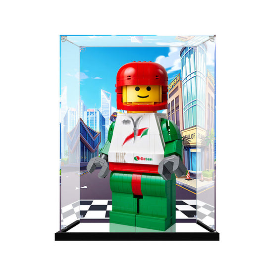 Acrylic Display Case for LEGO 40819 LEGO Ideas: Gingerbread House, with Themed Printed Background & Dustproof Box