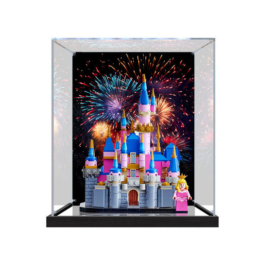 Acrylic Display Case for LEGO 40720, with Themed Printed Background & Dustproof Box