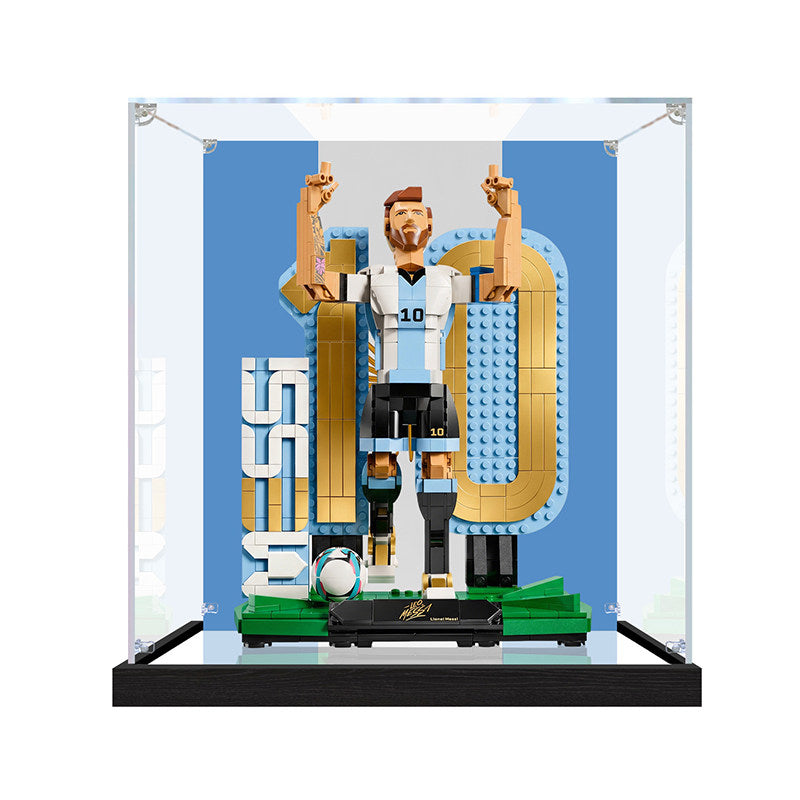 Acrylic Display Case for LEGO 43015, with Themed Printed Background & Dustproof Box