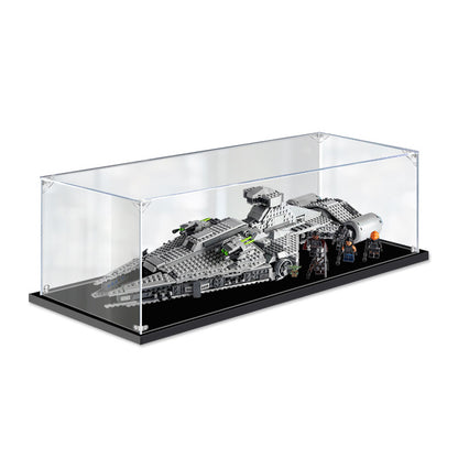 Acrylic Display Case for LEGO 75315 Imperial Light Cruiser, with Themed Printed Background & Dustproof Box
