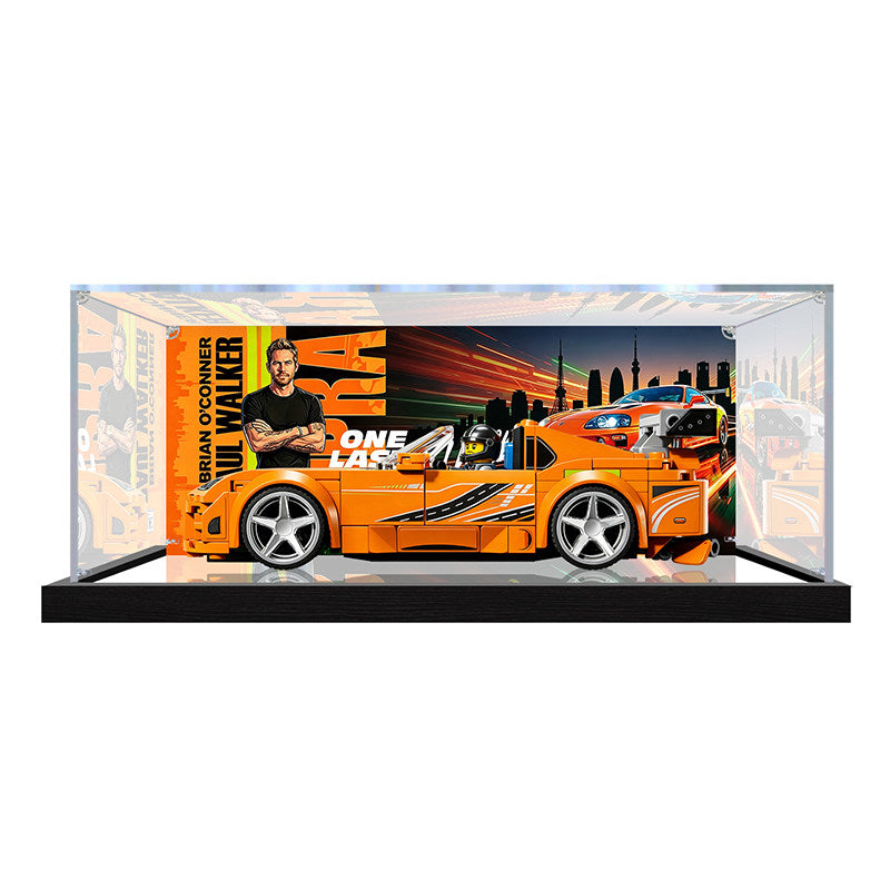 Acrylic Display Case for LEGO 77260 LEGO Star Wars, with Themed Printed Background & Dustproof Box