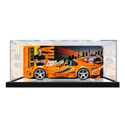 Acrylic Display Case for LEGO 77260 LEGO Star Wars, with Themed Printed Background & Dustproof Box
