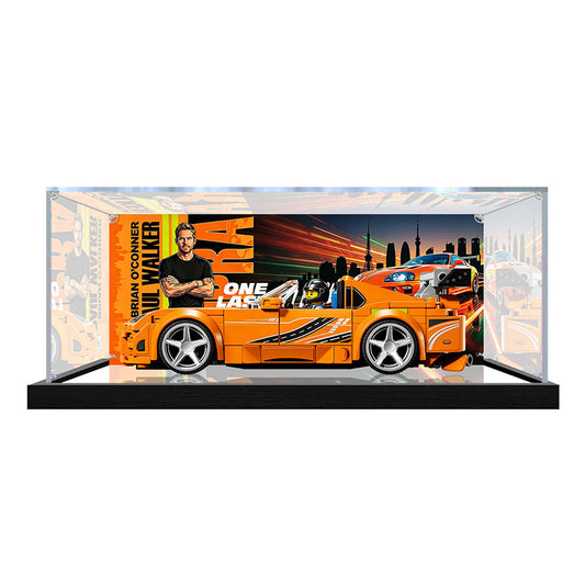 Acrylic Display Case for LEGO 77260 LEGO Star Wars, with Themed Printed Background & Dustproof Box