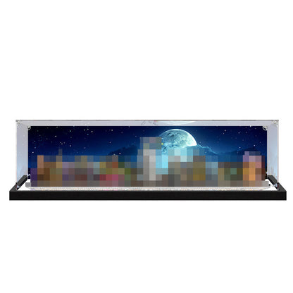 Acrylic Display Case for LEGO 76444 LEGO Harry Potter, with Themed Printed Background & Dustproof Box