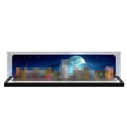 Acrylic Display Case for LEGO 76444 LEGO Harry Potter, with Themed Printed Background & Dustproof Box