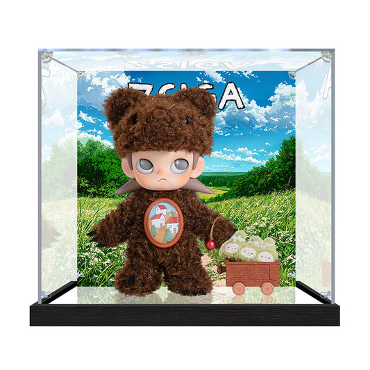 Suitable for ZSIGA Display Case – Showcase with UV-Printed Background & Mirror Base