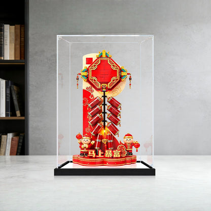 LEGO 80118 Fortune Firecracker Mirror Display Case - No Background