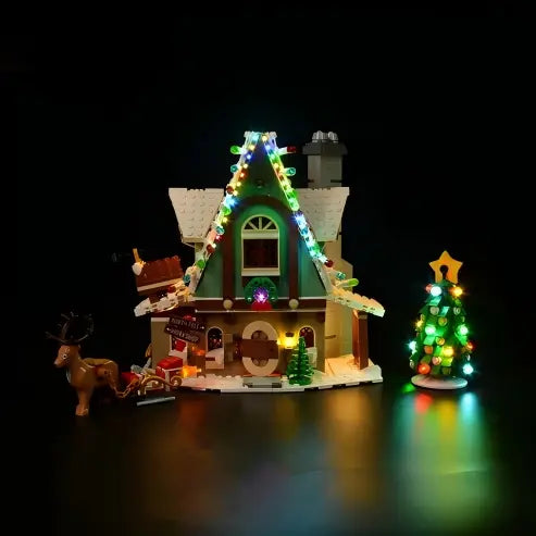 LEGO 10275 Elf Club House Mirror Acrylic Display Case - Dustproof Showcase