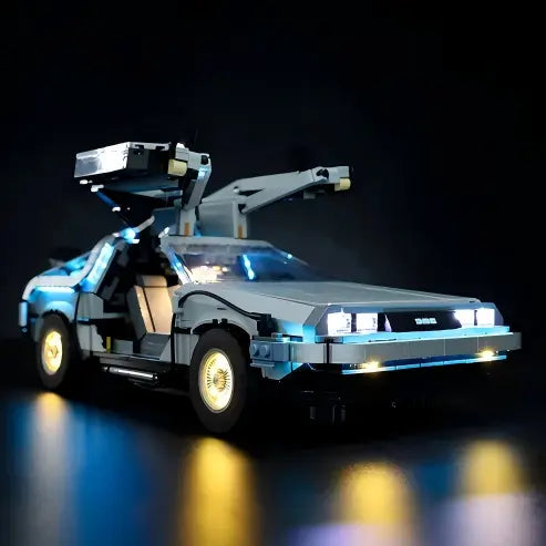 LEGO 10300 Back to the Future Time Machine Mirror Acrylic Display Case - Dustproof Showcase